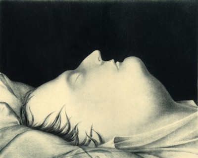 Napoleon on his death bed, 1821, (1921). Creator: John Gibbs.