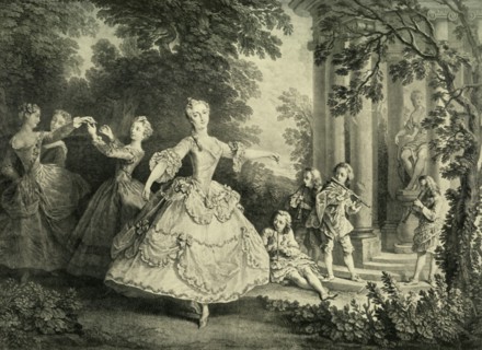 Marie Sallé dancing, 1732, (1908). Creator: Unknown.