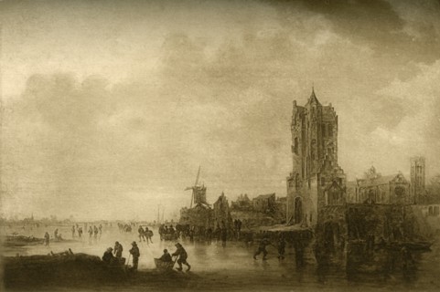 Winter on the ice, 1645, (1908). Creator: Unknown.