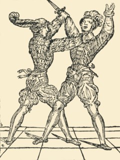The hand against the dagger, c1536, (1903). Creator: Unknown.