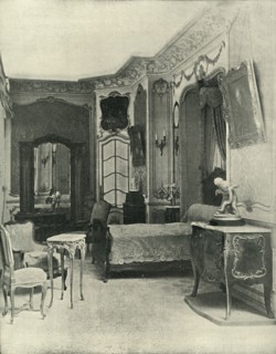 Louis XV's bedchamber, carried out by Maison Soubrier, (1903). Creator: Unknown.
