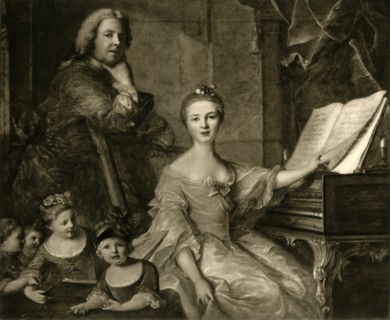 Jean-Marc Nattier and his family, 1730-1762, (1903). Creator: Unknown.
