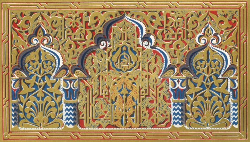 'Small panel in jamb of a window, Hall of the Two Sisters', 1907. Creator: Unknown.