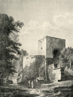 'Chief gate of the Alhambra', 19th century, (1907). Creator: Unknown.