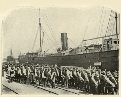 '16th Infantry Embarking', Spanish-American War, June 1898, (1899).  Creator: Burr McIntosh.