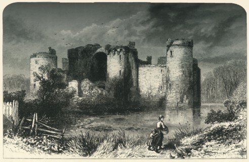 'Bodiam Castle, Sussex', c1870.