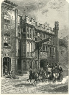 'George Inn, Glastonbury', c1870.