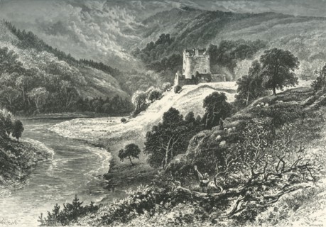 'Neidpath Castle', c1870.
