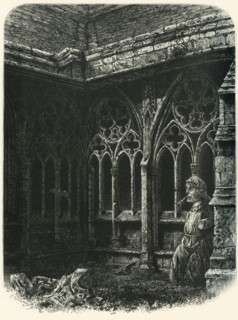'The Cloisters, Lincoln', c1870.