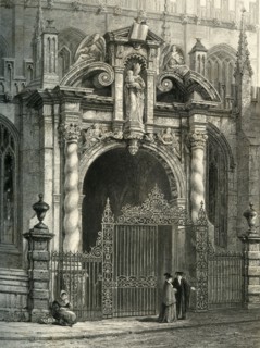 'St. Mary's Porch, Oxford', c1870.