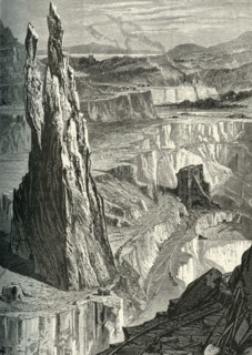 'Penrhyn Slate Quarries', c1870.