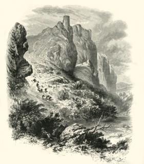 'Carreg Cennen Castle', c1870.
