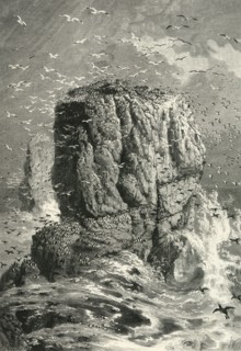 'The Stack Rocks', c1870.
