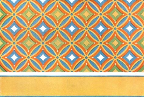 Painted ceiling in the tomb of Amenemhet at Thebes, Egypt, (1928). Creator: Unknown.