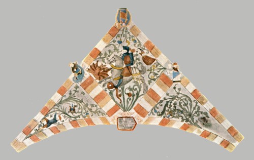 Decoration in St Peter's Church, Bastogne, Belgium, (1928).  Creator: Unknown.