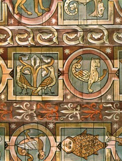 Bestiary ceiling, Metz, France, (1928). Creator: Unknown.