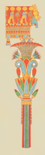 'Bouquet capital', Thebes, Egypt, (1928). Creator: Unknown.