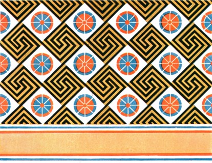 Painted ceiling in the Tomb of Enene at Thebes, Egypt, (1928). Creator: Unknown.