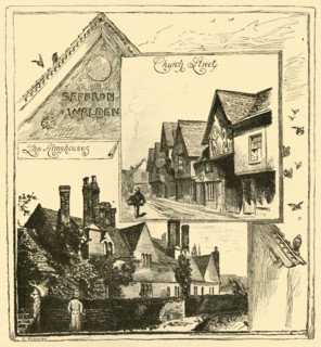 'The Almshouses, Audley End; and Church Street, Saffron Walden', 1898. Creator: Unknown.