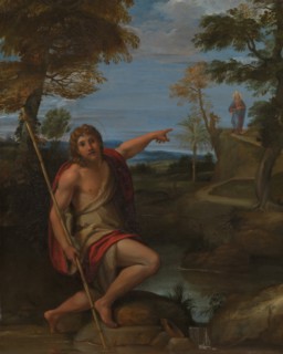 Saint John the Baptist Bearing Witness, ca. 1600. Creator: Annibale Carracci.