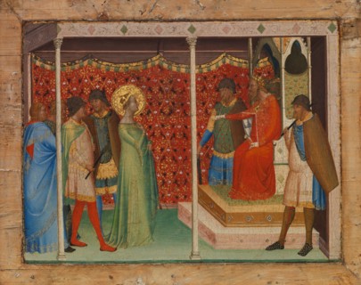 Saint Reparata before the Emperor Decius, ca. 1338-40. Creator: Bernardo Daddi.