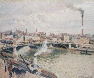 Morning, An Overcast Day, Rouen, 1896. Creator: Camille Pissarro.