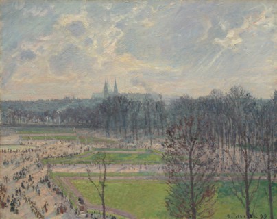 The Garden of the Tuileries on a Winter Afternoon, 1899. Creator: Camille Pissarro.