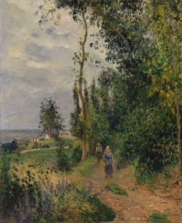 Côte des Grouettes, near Pontoise, probably 1878. Creator: Camille Pissarro.