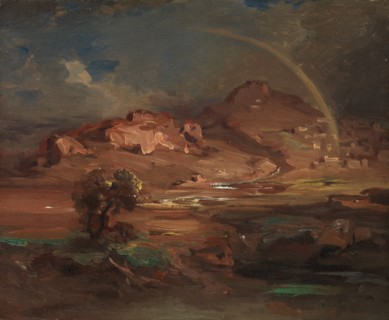 The Cemetery at Pronoia near Nauplia, ca. 1841-47. Creator: Carl Rottmann.
