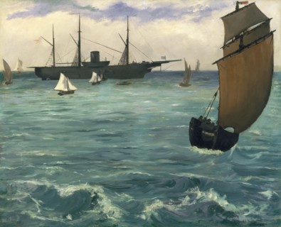 The "Kearsarge" at Boulogne, 1864. Creator: Edouard Manet.