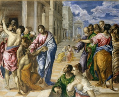 Christ Healing the Blind, ca. 1570. Creator: El Greco.