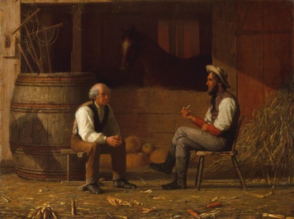 Talking It Over, 1872. Creator: Enoch Wood Perry.