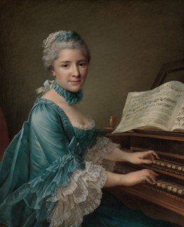 Portrait of a Woman, Said to be Madame Charles Simon Favart..., 1757. Creator: Francois Hubert Drouais.