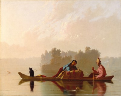 Fur Traders Descending the Missouri, 1845. Creator: George Caleb Bingham.