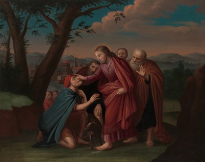 Christ Healing the Blindman, ca. 1725-30. Creator: Gerardus Duyckinck.