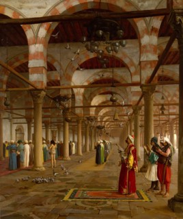 Prayer in the Mosque, 1871. Creator: Jean-Leon Gerome.