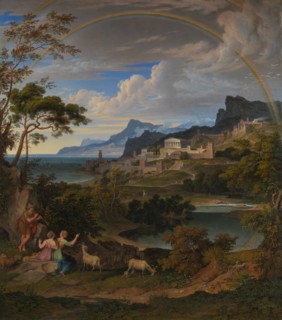 Heroic Landscape with Rainbow, 1824. Creator: Joseph Anton Koch.
