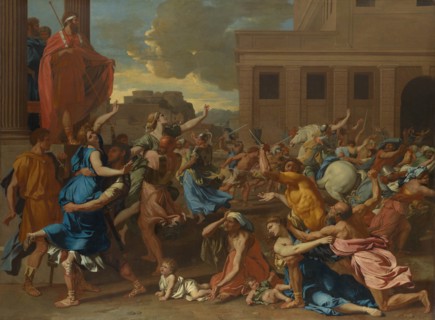 The Abduction of the Sabine Women, probably 1633-34. Creator: Nicolas Poussin.