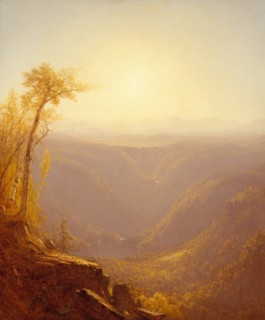 A Gorge in the Mountains (Kauterskill Clove), 1862. Creator: Sanford Robinson Gifford.