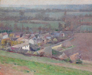 A Bird's-Eye View, 1889. Creator: Theodore Robinson.