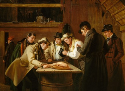 The Raffle (Raffling for the Goose), 1837. Creator: William Sidney Mount.