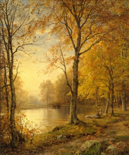 Indian Summer, 1875. Creator: William Trost Richards.