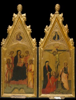 Diptych, 1400-1410. Creator: Workshop of Paolo di Giovanni Fei.