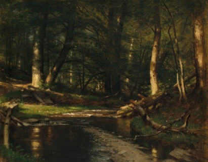 The Brook in the Woods, ca. 1885-86. Creator: Worthington Whittredge.