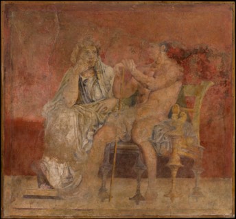 Wall painting from Room H of the Villa of P. Fannius Synistor at Boscoreale, ca. 50-40 B.C. Creator: Unknown.
