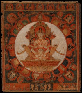 Mandala of Chandra, God of the Moon, late 14th-early 15th century. Creator: Unknown.