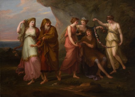 Telemachus and the Nymphs of Calypso, 1782. Creator: Angelica Kauffman.