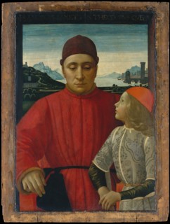 Francesco Sassetti (1421-1490) and His Son Teodoro, ca. 1488. Creator: Domenico Ghirlandaio.