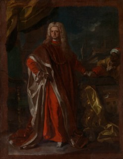 Diego Pignatelli d'Aragona (1687-1750) and an Enslaved African Servant, probably 1731 or 1732. Creator: Francesco Solimena.
