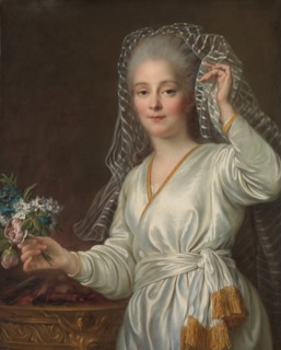 Portrait of a Young Woman as a Vestal Virgin, 1767. Creator: Francois Hubert Drouais.